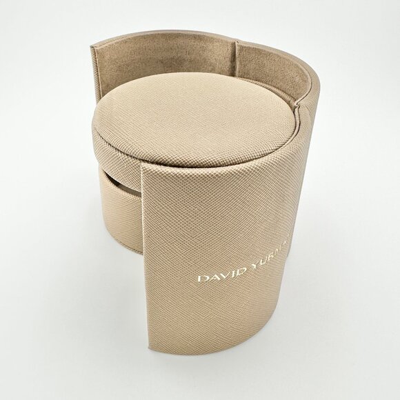 NEW IN BOX David Yurman Leather Round Jewelry Organizer RARE - 2025 EXCLUSIVE - Picture 4 of 4